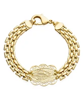 Bling Jewelry Jewelry Set Virgin Mary Lady of Guadalupe Necklace Bracelet Earrings Gold Plated