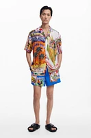 Desigual Men's Postcard swimsuit