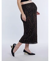 Women's Mesh Bodycon Maxi Maternity Skirt - Motherhood