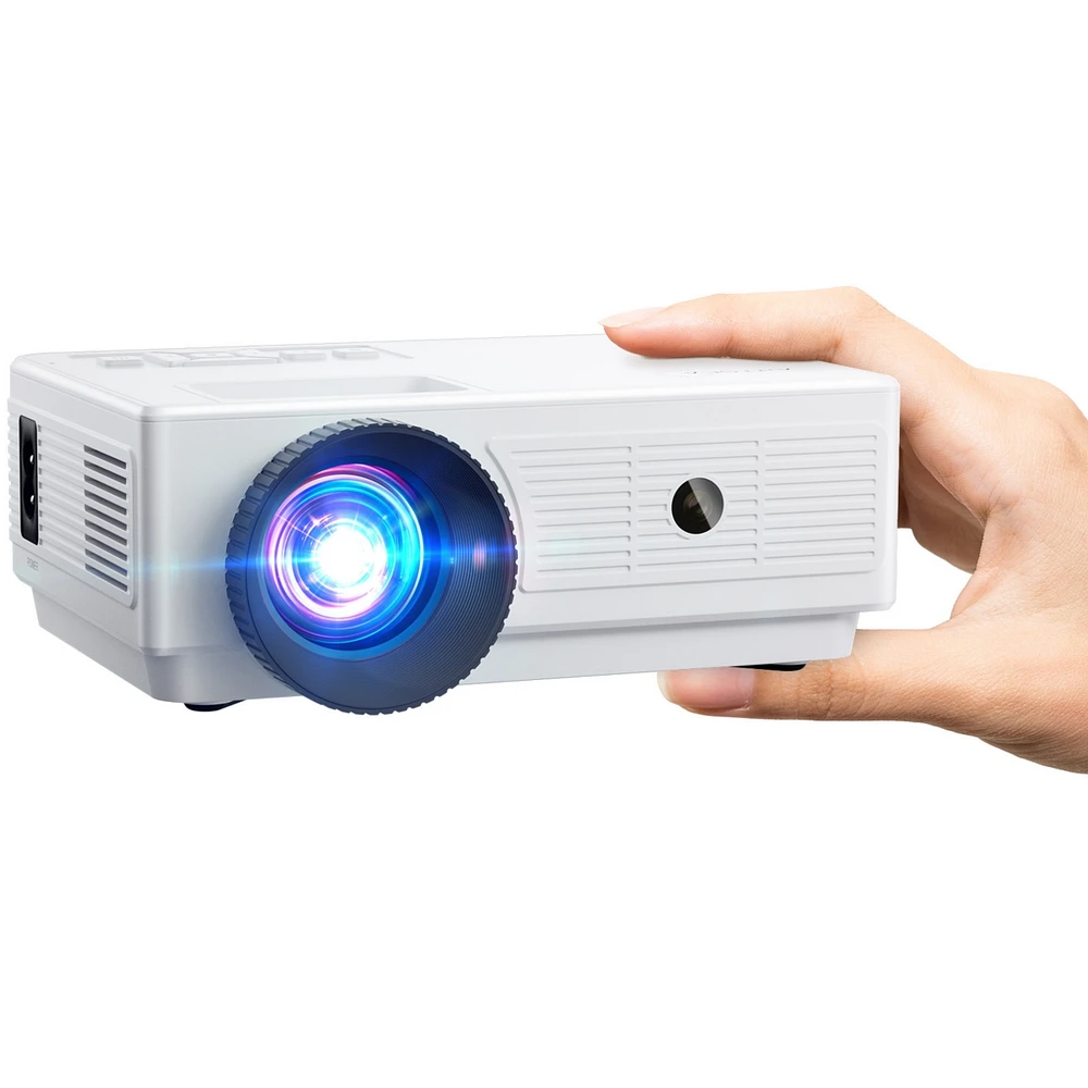 Elephas Mini Projector with 7000 Lux and Full Hd 1080P, Movie Projector Compatible with iOS/Android