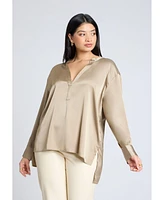 Eloquii Plus Half Placket Tunic