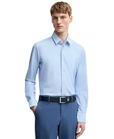 Boss by Hugo Men's Slim-Fit Geometric Print Performance Shirt