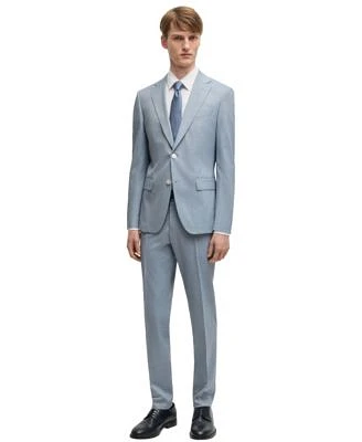 Boss By Hugo Boss Mens Stretch Chiffon Formal Suit Separate