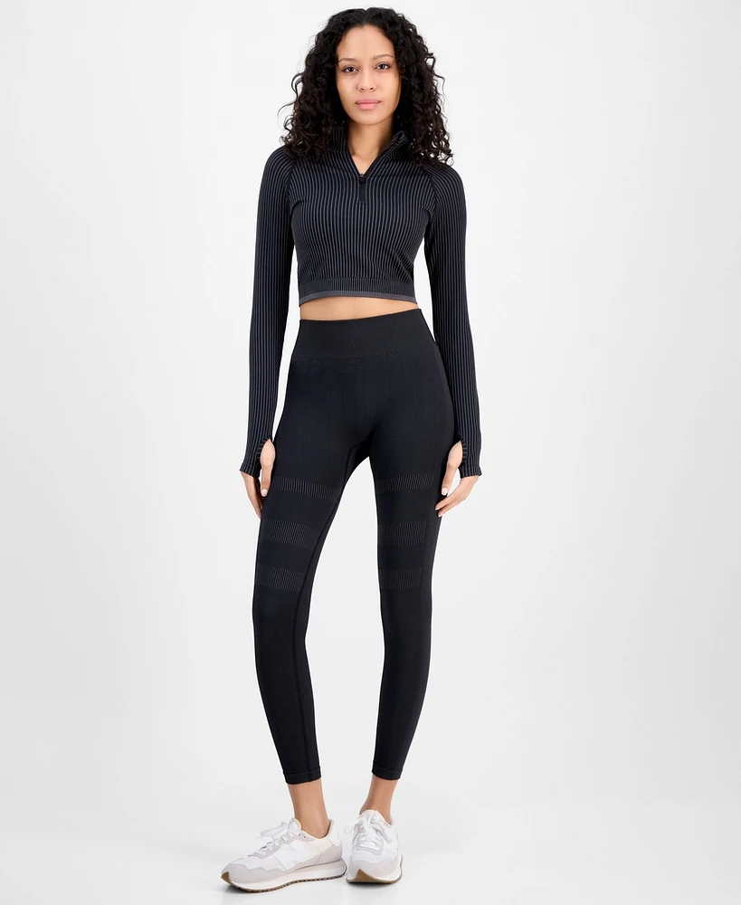 Id Ideology Women's Seamless High-Rise Leggings, Exclusively at Macy's