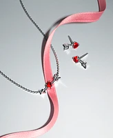 Pandora Silver Plated Heart Arrow Jewelry Set