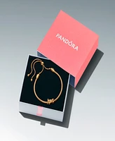 Pandora Gold Plated Love Script Bracelet Gift Set