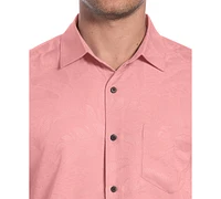 Cubavera Men's Palm Print Short-Sleeve Button-Down Shirt