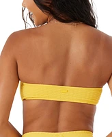 Roxy Juniors' Haleiwa Textured Bandeau Bikini Top