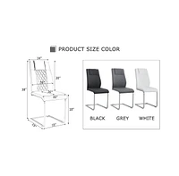Modern Faux Leather Dining Chairs (Set of 6)
