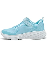 Skechers Little Girls' Wave 92 Fastening Strap Casual Sneakers from Finish Line