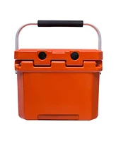 Camp-zero 10 | 10.6 Qt. Premium Cooler with 2 Molded-in Cup Holders & Folding Aluminum Handle