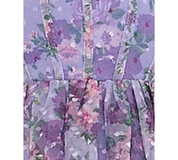 City Studios Juniors' Lace-Up-Back Tiered Dress