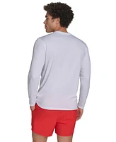 Calvin Klein Men's Monogram Long-Sleeve Swim Rash Guard