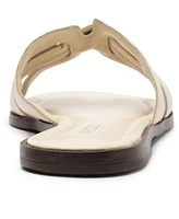 Arezzo Women's Hanna Round Toe Flat Sandals