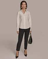 Donna Karan New York Women's Wrist-Hardware Button-Down Shirt