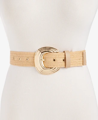 I.n.c. International Concepts Stretch Straw Belt, Exclusively at Macy's