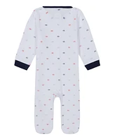 Tommy Hilfiger Baby Boys One Piece Logo Print Footed Coverall