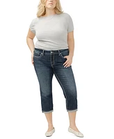 Silver Jeans Co. Plus Suki Mid-Rise Curvy Fit Capri