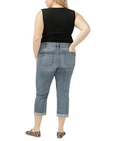 Silver Jeans Co. Plus Elyse Mid-Rise Comfort Fit Capri
