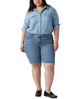 Levi's Plus High-Rise Shaping Bermuda Shorts