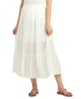Bcx Juniors' Tiered Gauze Pull-On Maxi Skirt