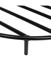 Fire Pit Grate - Heavy-Duty Steel - Round Firewood Grate for Outdoor Firepits - 12-Inch Black