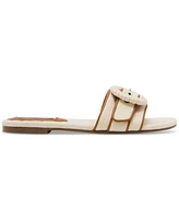 Steve Madden Women's Merla Raffia Buckle Slide Sandals