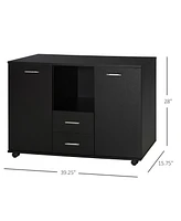 Vinsetto Multifunction Office Filing Cabinet Printer Sd w/ 2 Drawers,