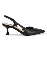 Nine West Women's Renela Kitten Heel Slingback Pumps