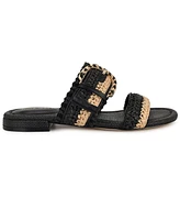 Nine West Women's Sameey Woven Slip-On Flat Sandals