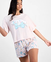 Love Tribe Juniors' Cinnamoroll Lovely Ribbon T-Shirt
