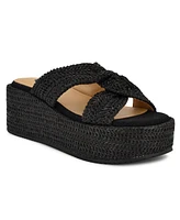 Nine West Women's Cerry Woven Platform Wedge Sandals