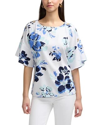 Ellen Tracy Women's Dolman Sleeve Top