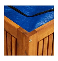 Patio Storage Box 68.9"x19.7"x22.8" Solid Acacia Wood