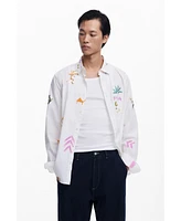 Desigual Men's Shirt with ethnic patterns
