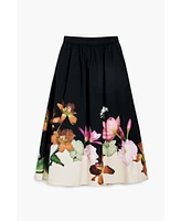 Desigual Women's Floral midi skirt