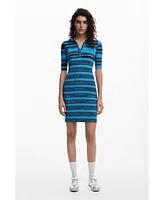 Desigual Women's Polo-style knit dress