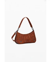 Desigual Women's Small embroidered faux leather bag