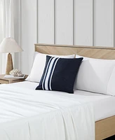 Nautica Sailor Harbor Embroidered Square Pillow, 20" X 20"