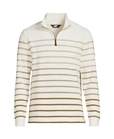 Lands' End Men's Bedford Rib Casual Quarter Zip Sweater