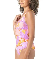 Roxy Juniors' Bell Bottom Blooms One-Piece Swimsuit