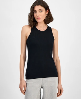 I.n.c. International Concepts Women's Ribbed Knit Tank Top, Exclusively at Macy's