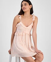 And Now This Women's Ruffled Babydoll Mini Dress, Exclusively at Macy's