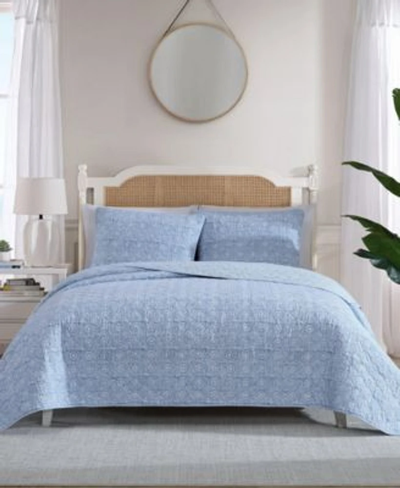 Nautica Floral Park Reversible Quilt Set