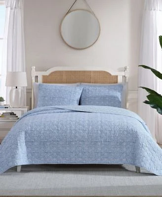 Nautica Floral Park Reversible Quilt Set