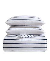 Nautica Brenton Stripe Percale -Pc. Duvet Cover Set