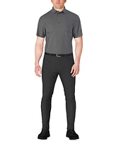 Pga Tour Men's Short Sleeve Micro Geo Print Polo Shirt