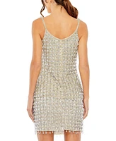 Women's Crystal Embellished Soft Tie Cami Top