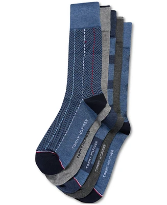 Tommy Hilfiger Men's Crew Dress Socks, Pack of 5
