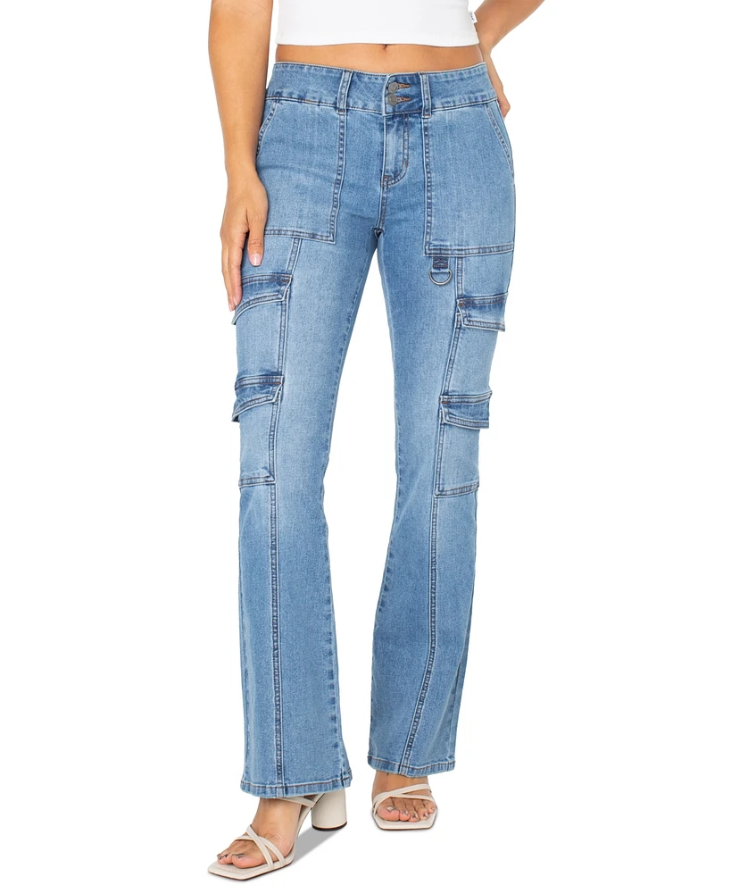 Celebrity Pink Juniors' Bootcut Cargo Jeans